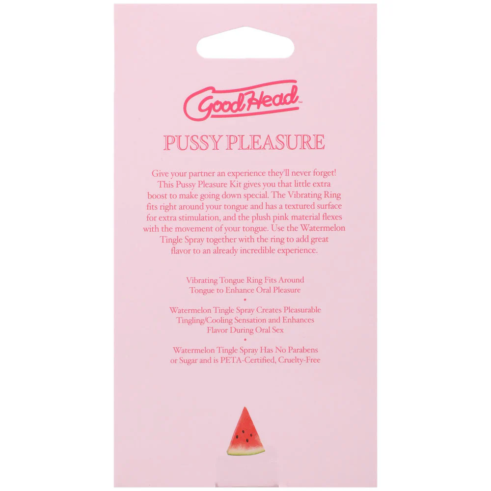 GoodHead Pussy Pleasure Party Kit - Watermelon GoodHead Tingle Spray and Vibrating Tongue Ring - Image 4