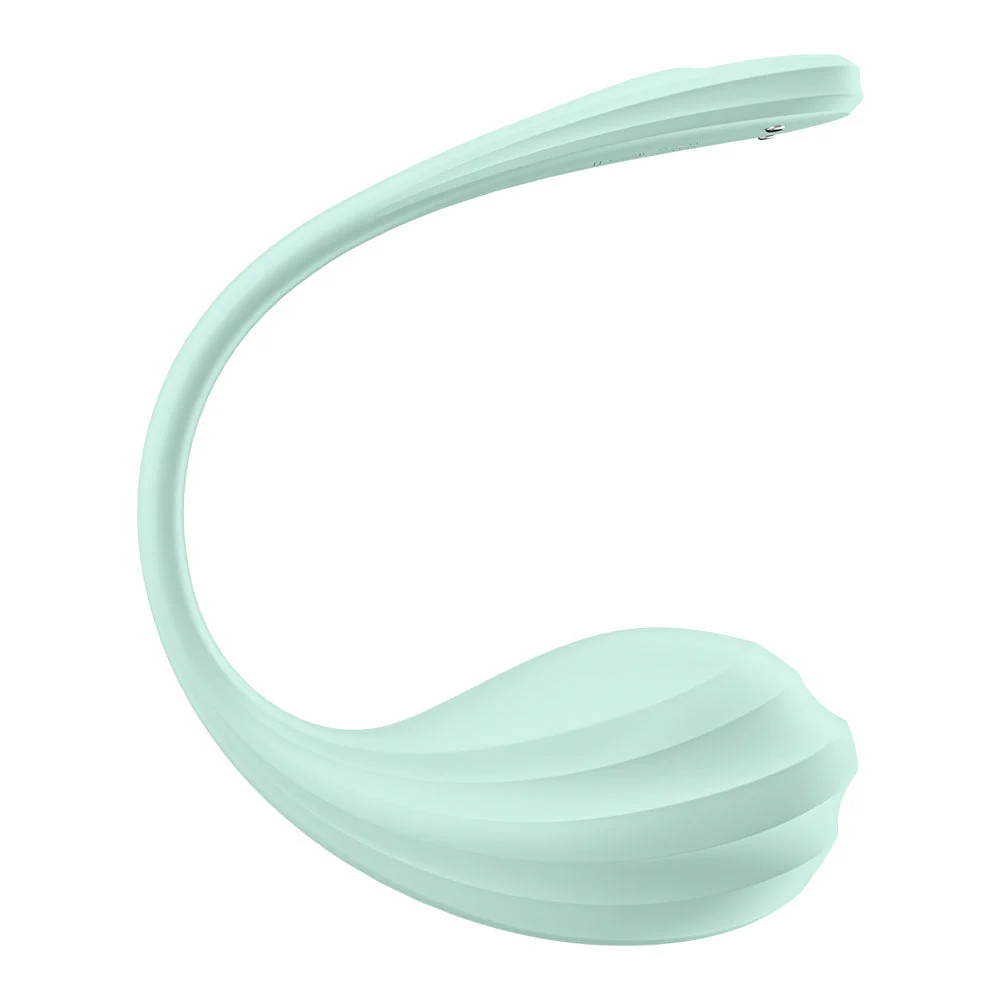 Satisfyer Smooth Petal - Mint - Mint USB Rechargeable Wearable Stimulator with App Control - Image 4