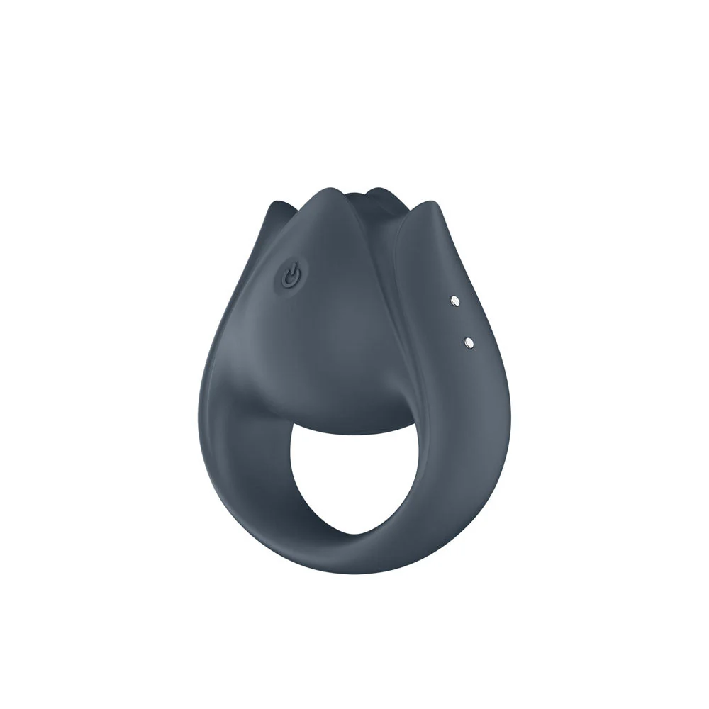 Satisfyer Perfect Pair 2 - Grey USB Rechargeable Vibrating Couples Ring - Image 5