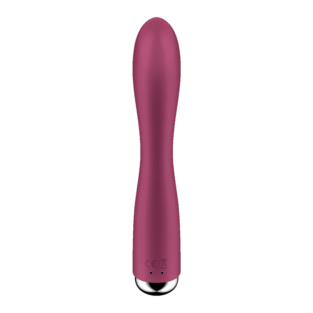 Satisfyer Spinning Rabbit 1 - Red - Red 20 cm USB Rechargeable Rotating Rabbit Vibrator - Image 6