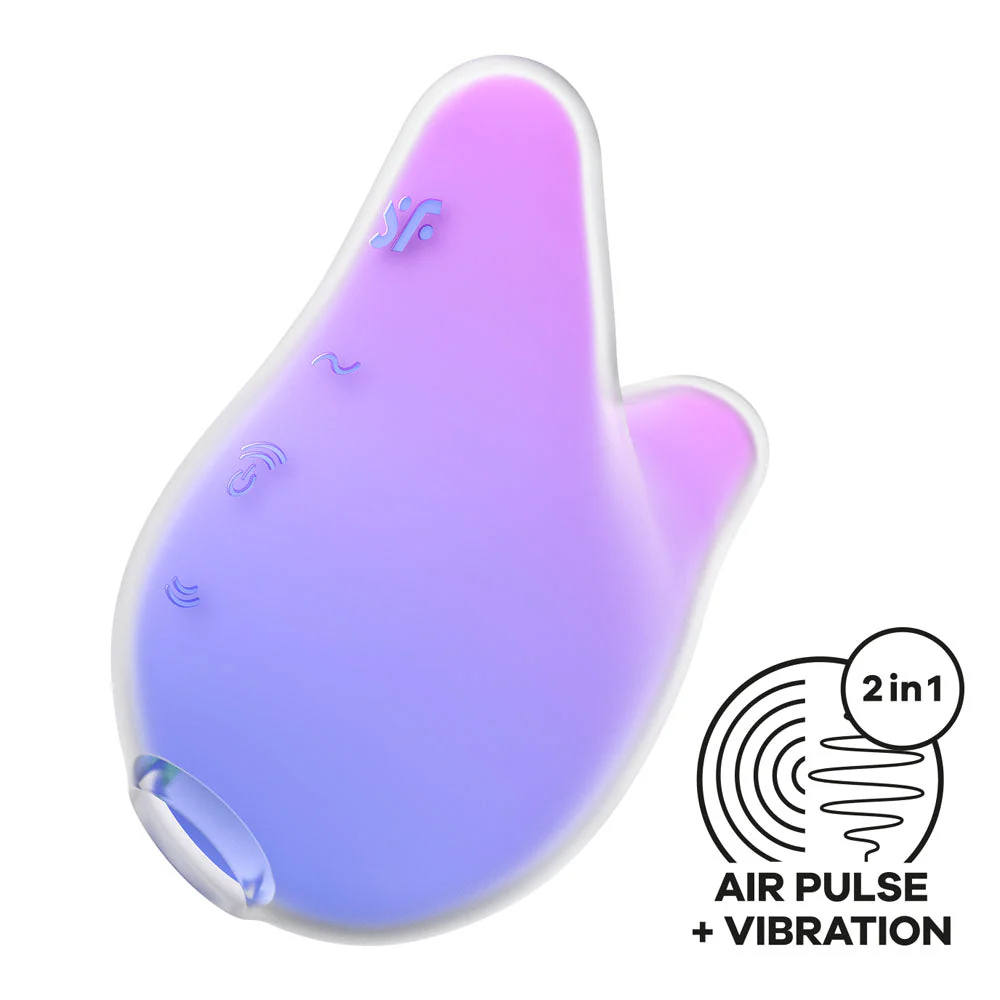Satisfyer Mermaid Vibes - Violet/Pink - Violet/Pink USB Rechargeable Air Pulse Stimulator - Image 2