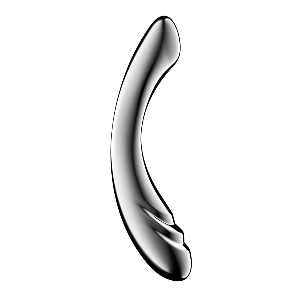 Satisfyer Pure Gravity 3 - Chrome Steel 21 cm Dildo - Image 3