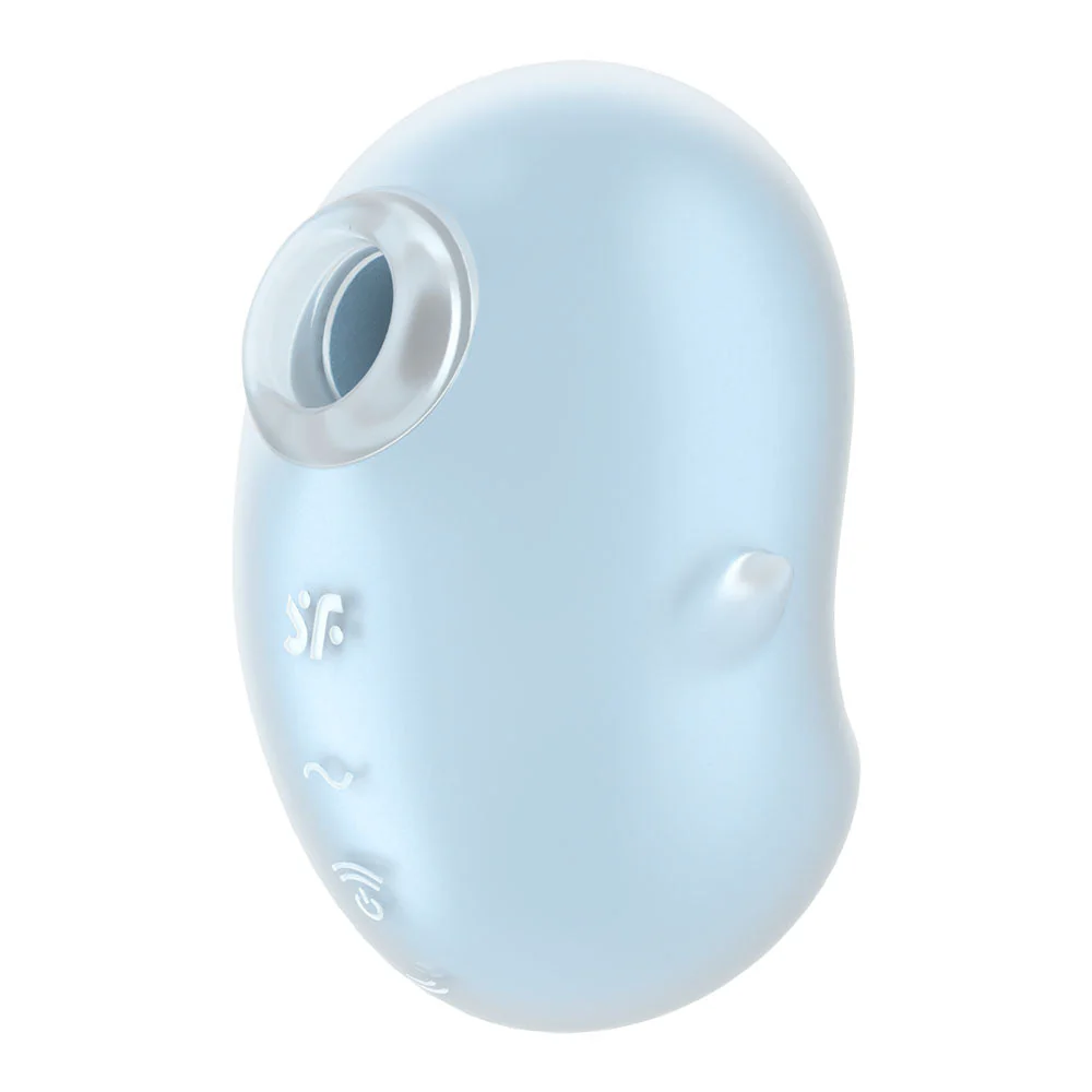 Satisfyer Cutie Ghost - Blue - Blue USB Rechargeable Air Pulse Stimulator - Image 5