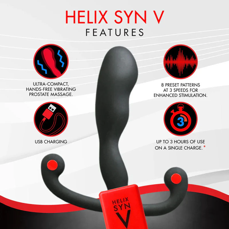 Aneros Helix Syn V - Black USB Rechargeable Vibrating Prostate Massager - Image 2
