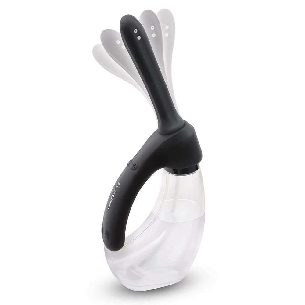AquaClean Rechargeable Auto Douche Set with Bendable Vibrating Nozzle - 440 ml Capacity with Free Travel Douche Included - Image 3