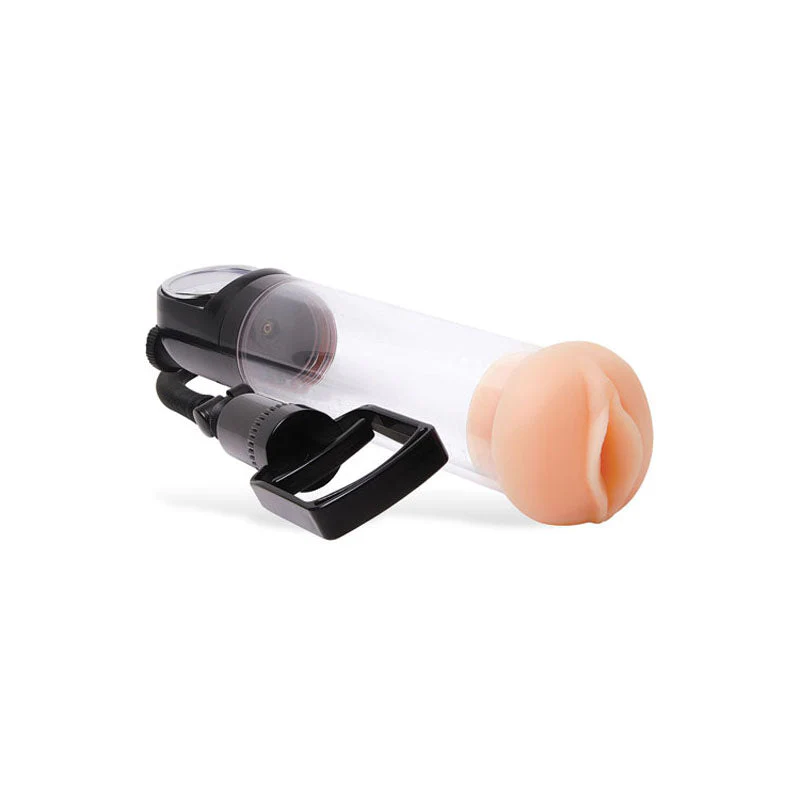 Adam & Eve Adam's Promax Pump - Clear Penis Pump with Masturbator Sleeve - Image 4