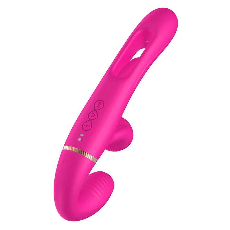 Adam & Eve ORGAZ-OHH-MATIC - Pink 23.5 cm USB Rechargeable Strapless Strap-On with Remote - Image 5
