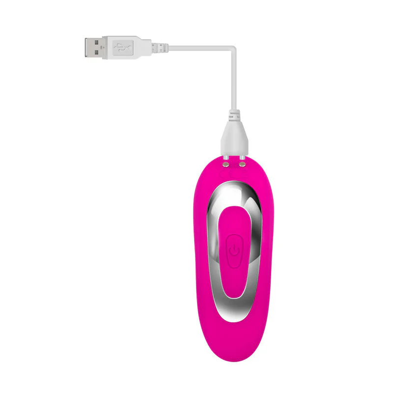 Adam & Eve Rechargeable Dual Entry Vibe - Pink USB Rechargeable Vibrator with Remote Control - Image 7