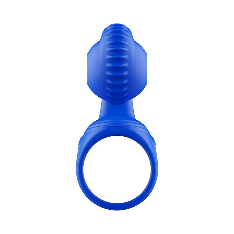 Adam & Eve ROCKIN & ROLLIN SNAIL - Blue USB Rechargeable Vibrating Couples Cage - Image 3
