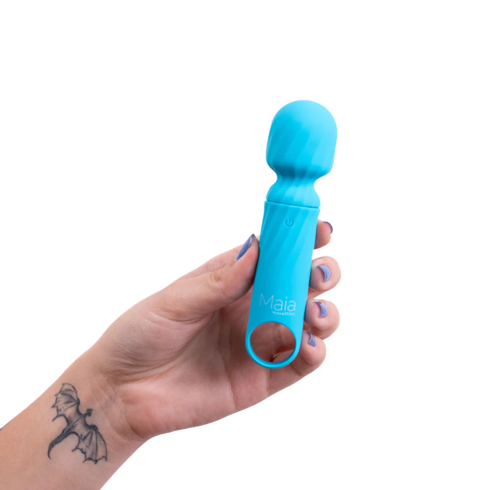 Maia DOLLY - Blue - Blue 12.7 cm USB Rechargeable Massage Wand - Image 4