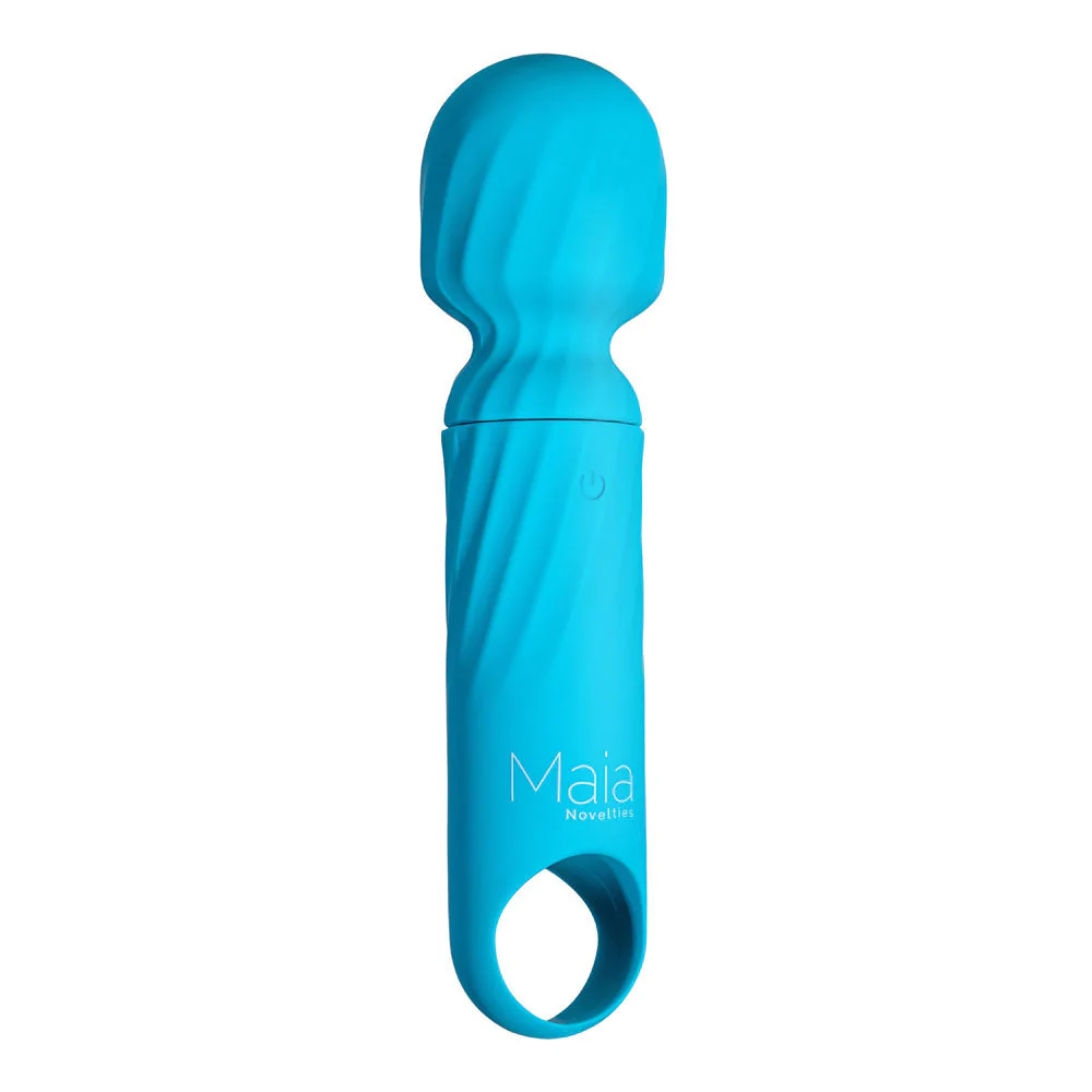 Maia DOLLY - Blue - Blue 12.7 cm USB Rechargeable Massage Wand - Image 7