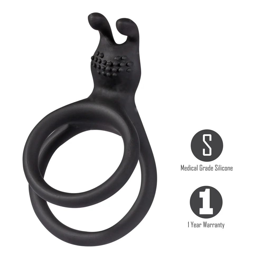 Maia ATLAS - Black Cock & Balls Ring - Image 2