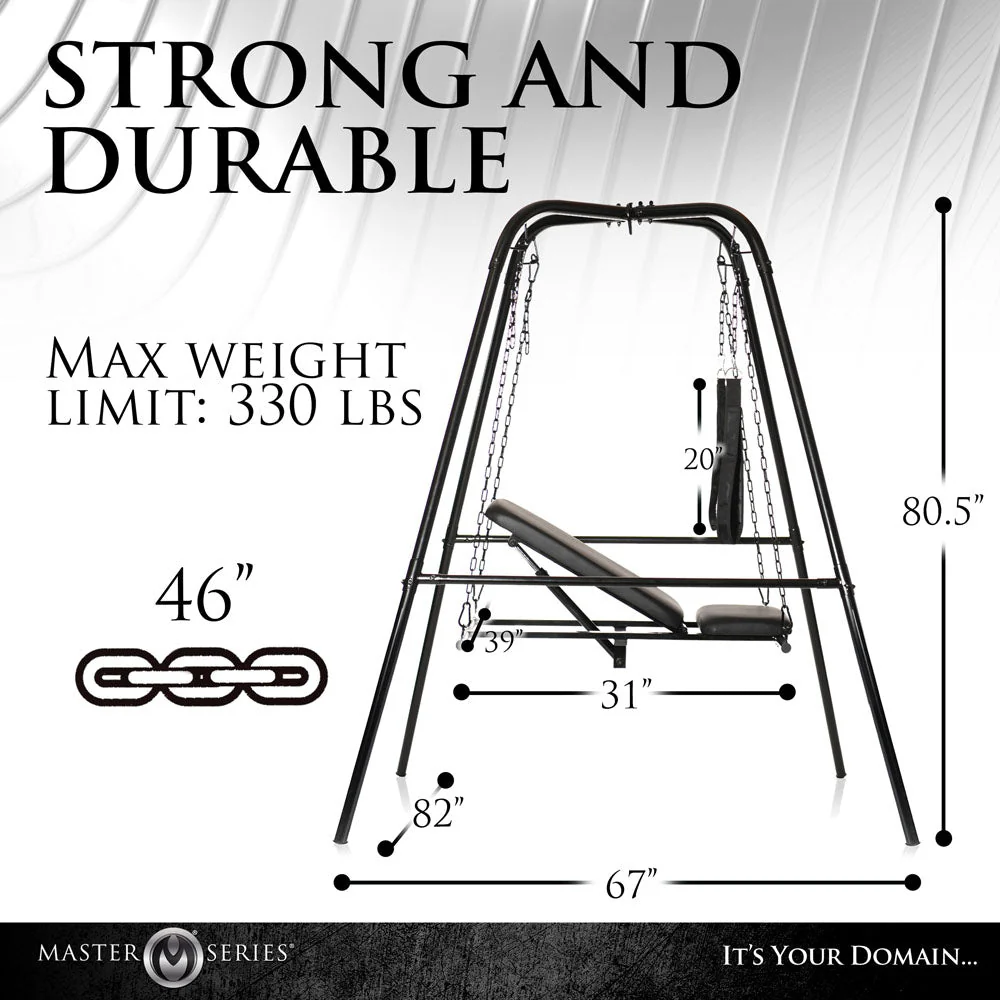 Master Series Throne - Adjustable Sex Sling with Stand - Image 5