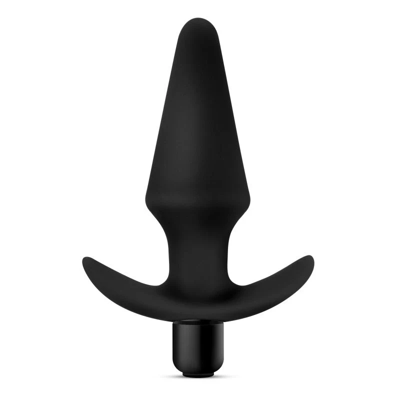Anal Adventures Platinum Vibrating Plug - Black 12.7 cm (5'') Vibrating Butt Plug - Image 5