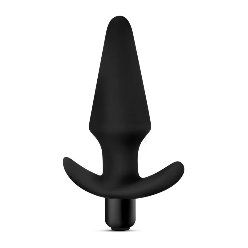 Anal Adventures Platinum Vibrating Plug - Black 12.7 cm (5'') Vibrating Butt Plug - Image 6