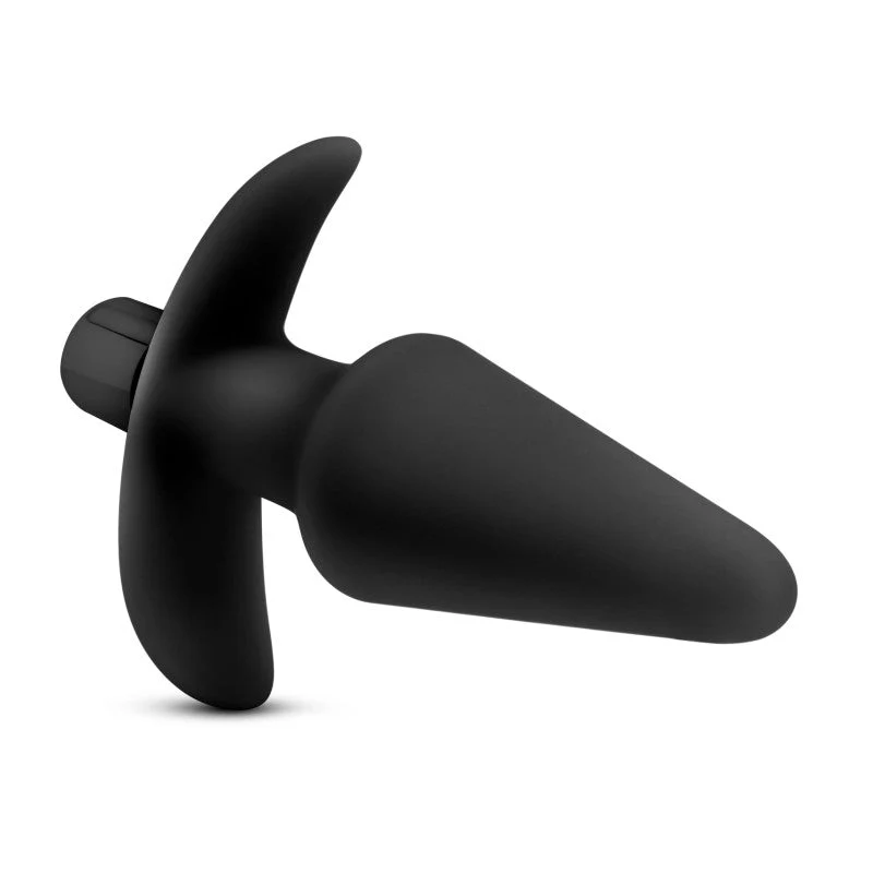 Anal Adventures Platinum Vibrating Plug - Black 12.7 cm (5'') Vibrating Butt Plug - Image 7