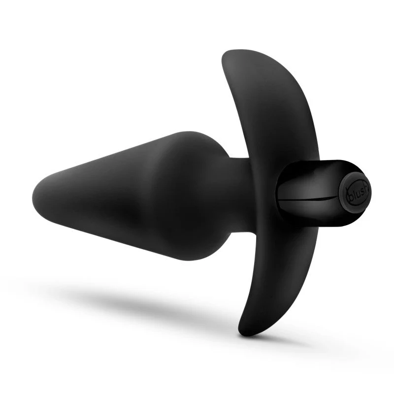 Anal Adventures Platinum Vibrating Plug - Black 12.7 cm (5'') Vibrating Butt Plug - Image 8