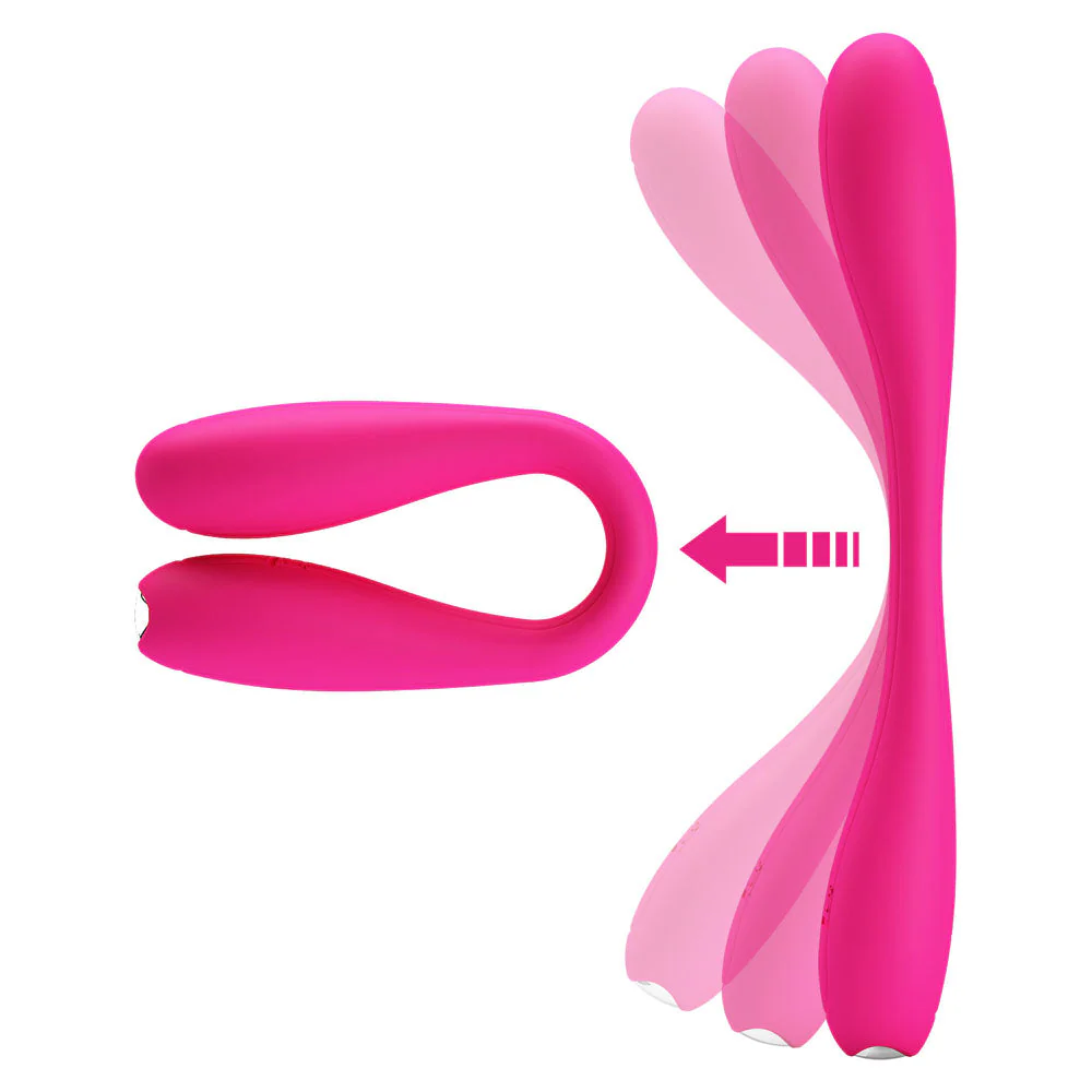 Party Up FRANK Bendable Vibe - Pink - Pink 17.1 cm Bendable Vibrator - Image 3