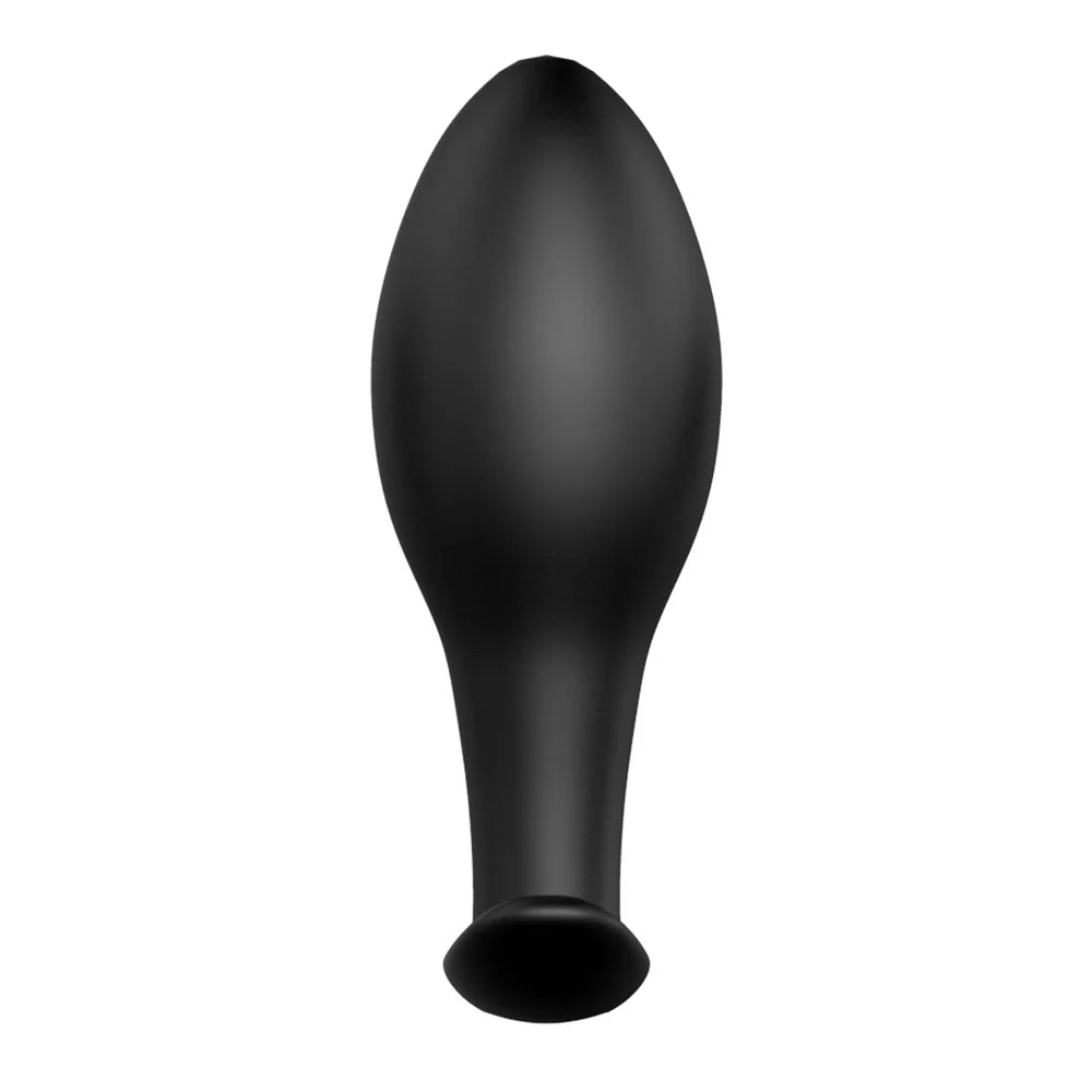 Party Up JASON Vibrating Anal Plug - Black 8.5 cm Vibrating Butt Plug with Remote - Image 3