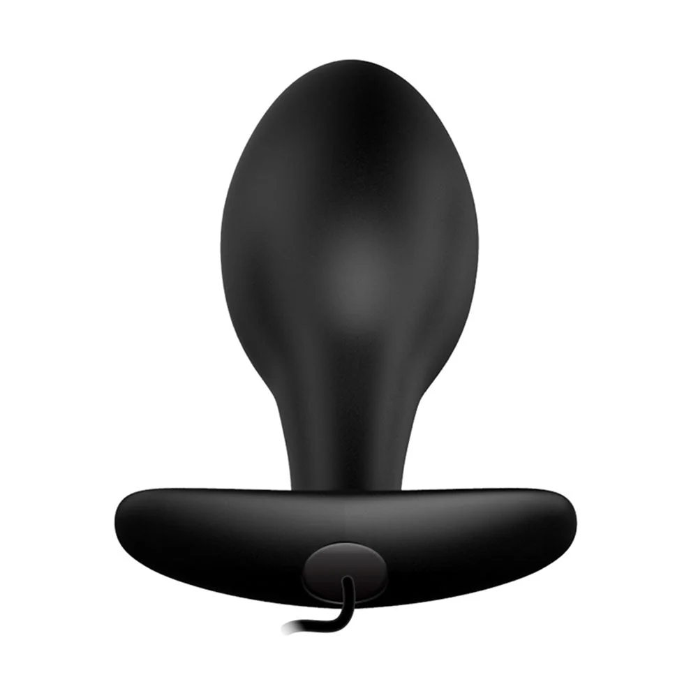 Party Up JASON Vibrating Anal Plug - Black 8.5 cm Vibrating Butt Plug with Remote - Image 4