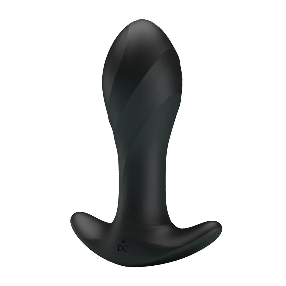 Party Up KEITH Vibrating Plug - Black 10.5 cm USB Rechargeable Vibrating Butt Plug - Image 2