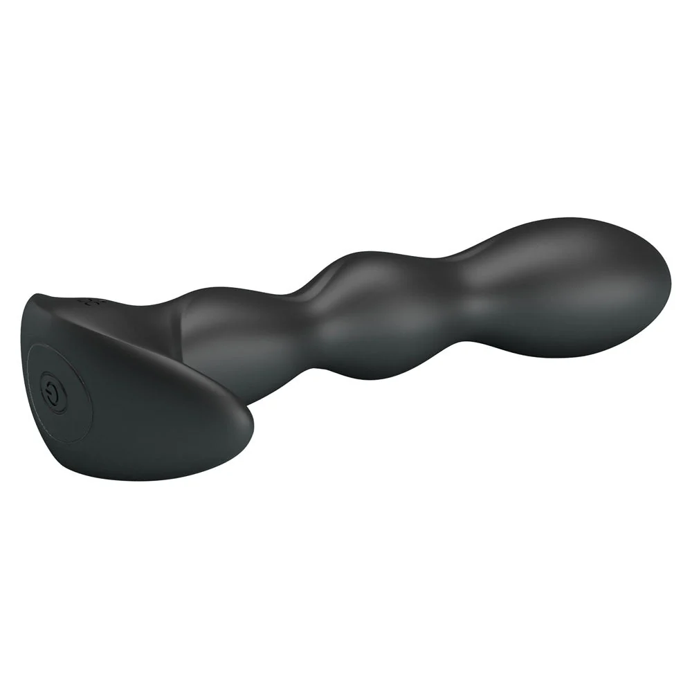 Party Up JIM Vibrating Plug - Black 14.5 cm USB Rechargeable Vibrating Butt Plug - Image 3