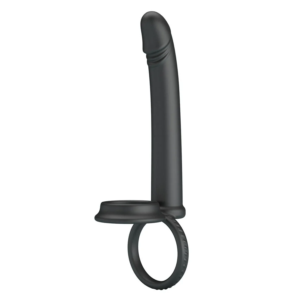 Party Up MARTIN Double Penetrator - Black Cock & Ball Rings with Double Penetrator - Image 3