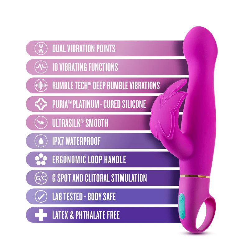 Aria Naughty AF - Plum 18.4 cm Butterfly Vibrator - Image 5