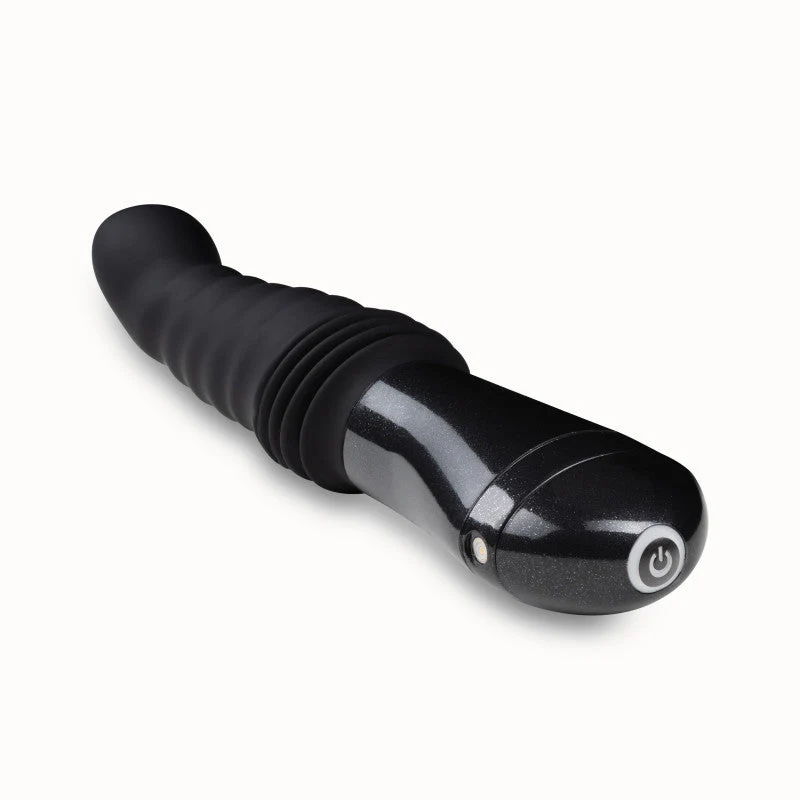 Temptasia Lazarus Thrusting Dildo - Black 25.4 cm USB Rechargeable Thrusting Dildo - Image 8