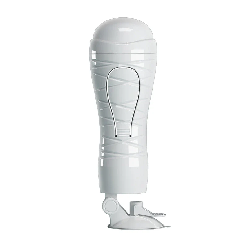CRAZY BULL FLORA Vibrating Stroker - Flesh USB Rechargeable Vibrating Squeezeable Vagina Stroker with Suction Base - Image 5