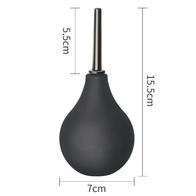 Bondage Fetish Deluxe Douche - Black Unisex Round Douche - 160 ml capacity - Image 3