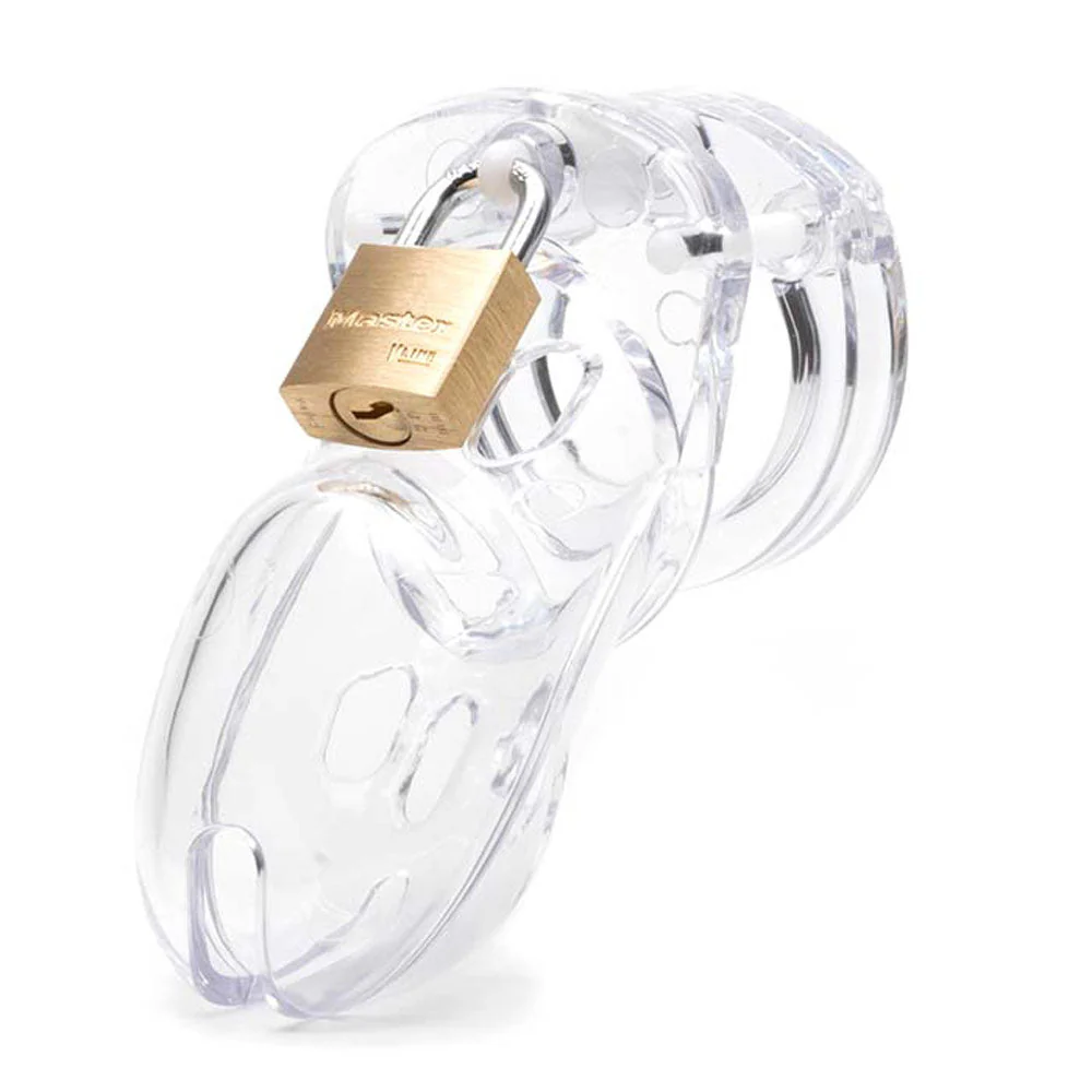 CB-3000 Chastity Cock Cage Kit - Clear - Clear 3 Inch Cock Cage Kit - Image 2