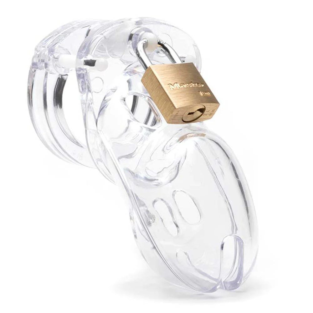 CB-3000 Chastity Cock Cage Kit - Clear - Clear 3 Inch Cock Cage Kit - Image 3
