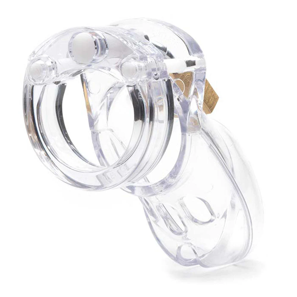 CB-3000 Chastity Cock Cage Kit - Clear - Clear 3 Inch Cock Cage Kit - Image 4