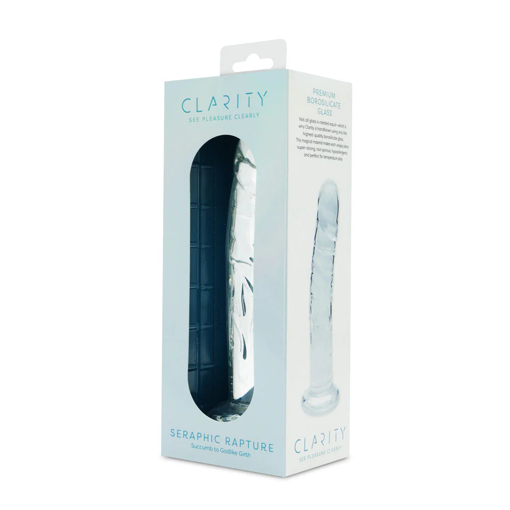 Clarity - Seraphic Rapture - Clear 17.8 cm Glass Dildo - Image 4