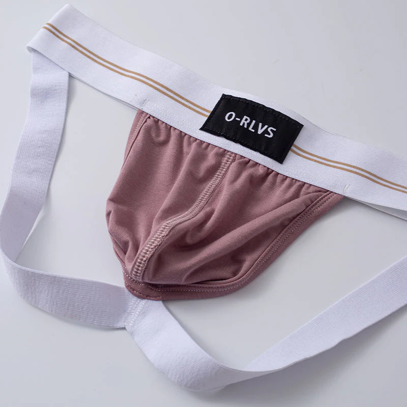 Club Jox O-RLVS Pink with White Band Jock Strap - Image 3