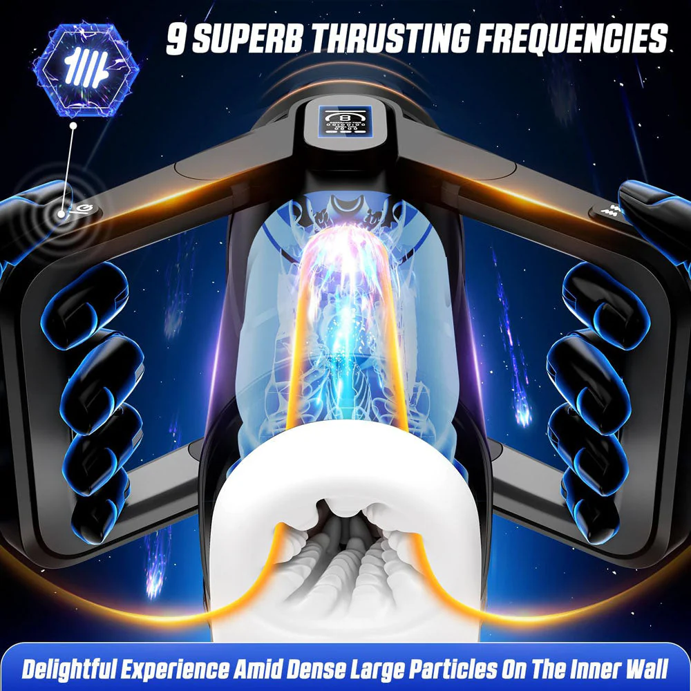 CyberSkin The Wing - Black USB Rechargeable Thrusting & Massaging Auto Masturbator with Heater - Image 5