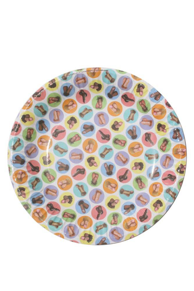 Dirty Dishes Mini-Penis Style Plates (8 X Pack)