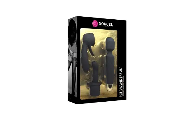 Dorcel Wanderful Kit Stimulator Vibrator 2 Attachments - Image 2