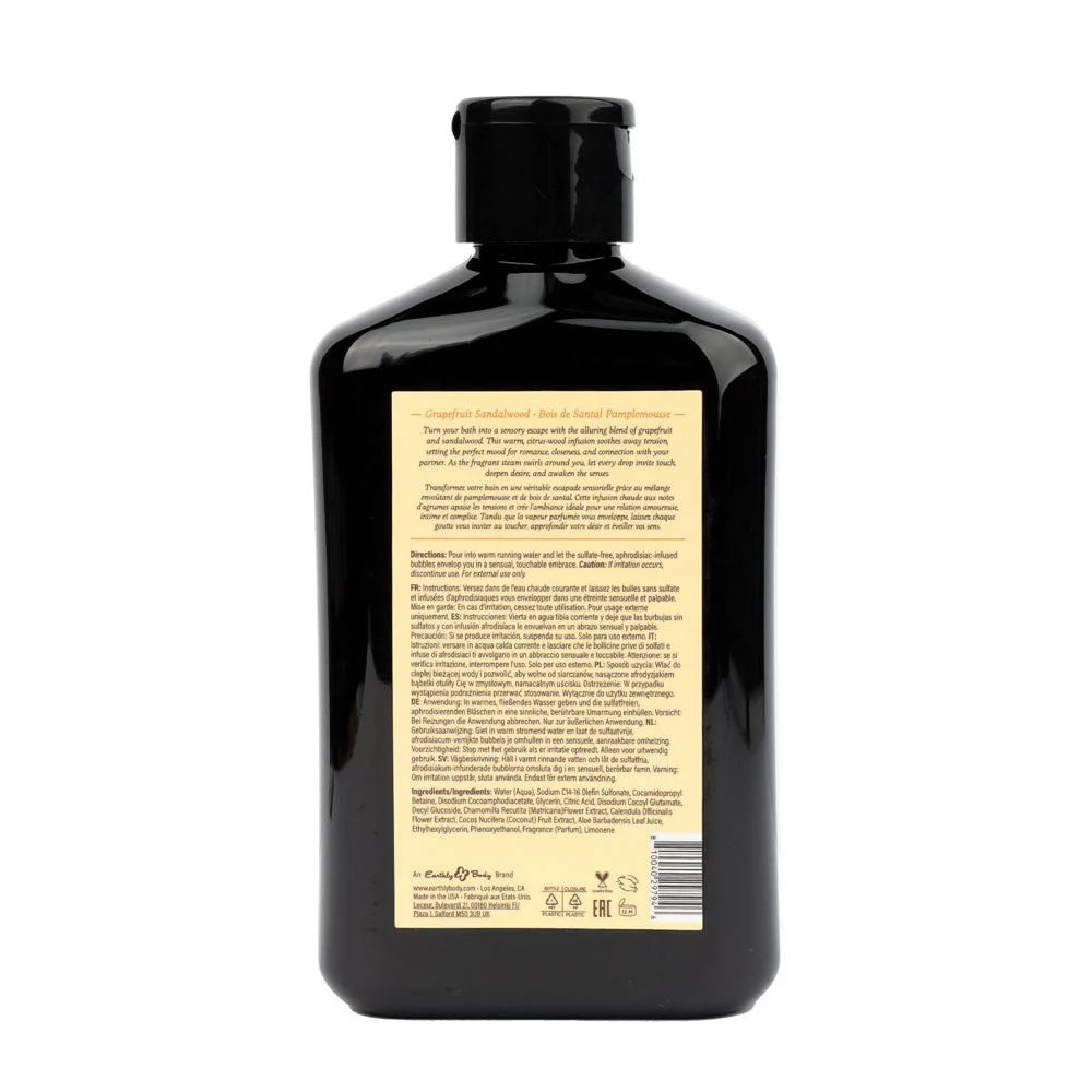 EB Hemp Seed Bubble Bath GRAPEFRUIT SANDALWOOD - 250 ml - Grapefruit Sandalwood Scented Bubble Bath - 250 ml Bottle - Image 2