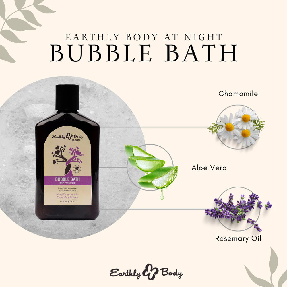 EB Hemp Seed Bubble Bath YLANG YLANG LAVENDER - 250 ml - Ylang Ylang Lavender Scented Bubble Bath - 250 ml Bottle - Image 3