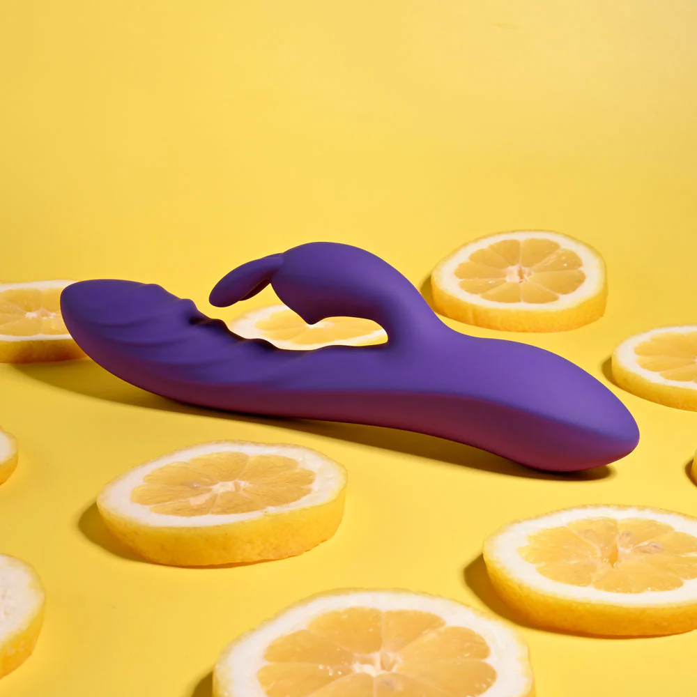 Evolved WAVY RABBIT - Purple 20.6 cm USB Rechargeable Rabbit Vibrator - Image 6