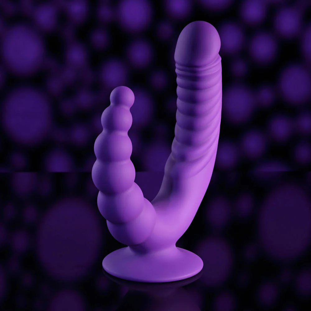 Evolved THE RIDER - Purple USB Rechargeable Double Ended Vibrator with Wireless Remote - Image 6
