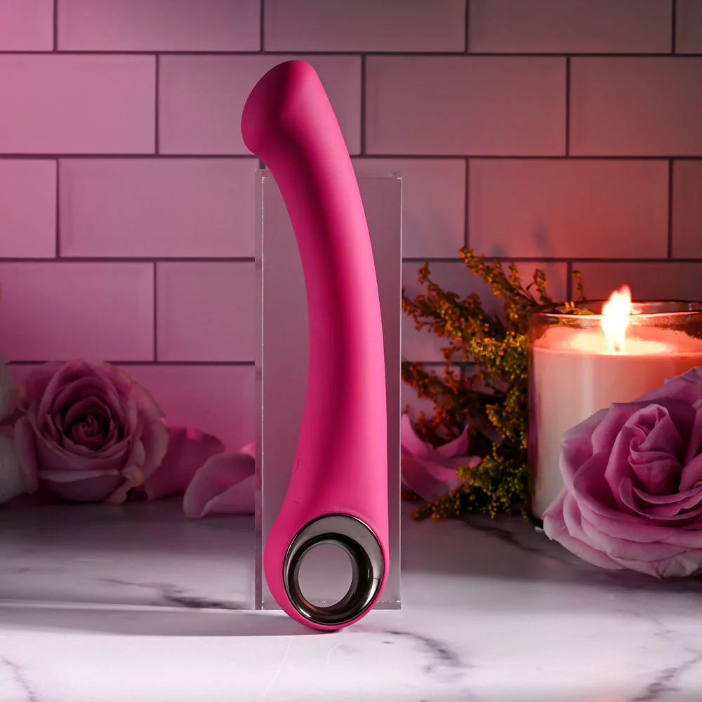 Evolved PLEASURE CURVE - Pink 19 cm USB Rechargeable Vibrator - Image 3