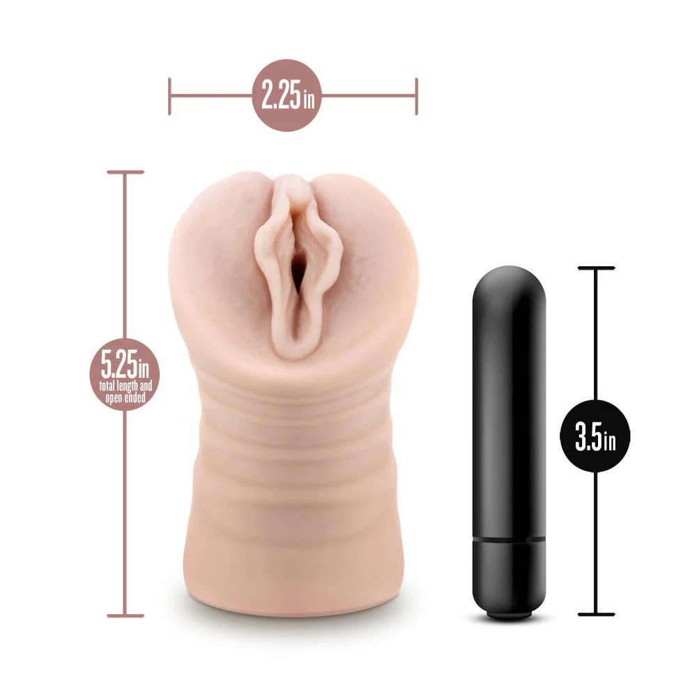 EnLust - Destini - Flesh Vibrating Vagina Stroker - Image 8