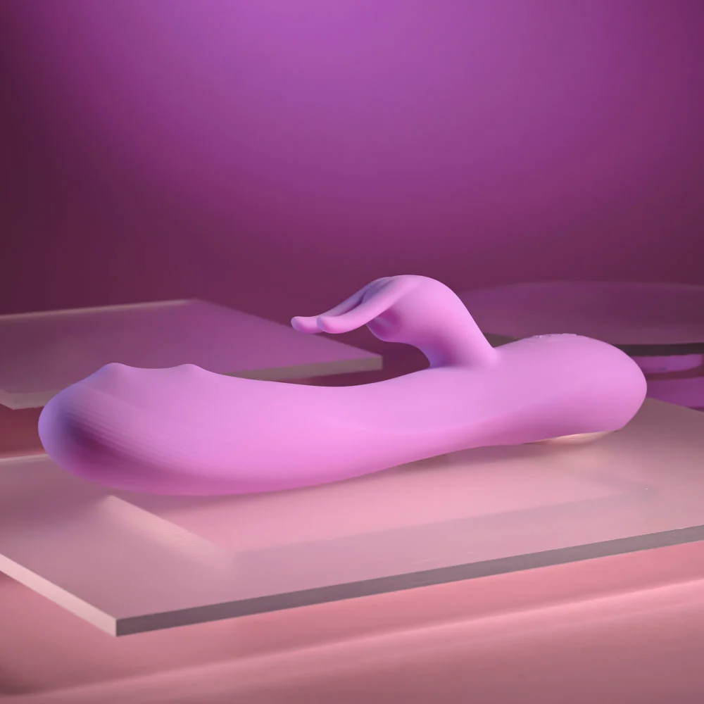 Evolved BEAD THE WAY - Pink 23.2 cm USB Rechargeable Rabbit Vibrator - Image 5