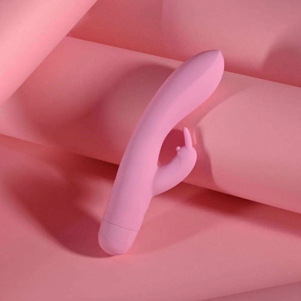 Evolved CUSHY BUNNY - Pink 19.1 cm USB Rechargeable Rabbit Vibrator - Image 4