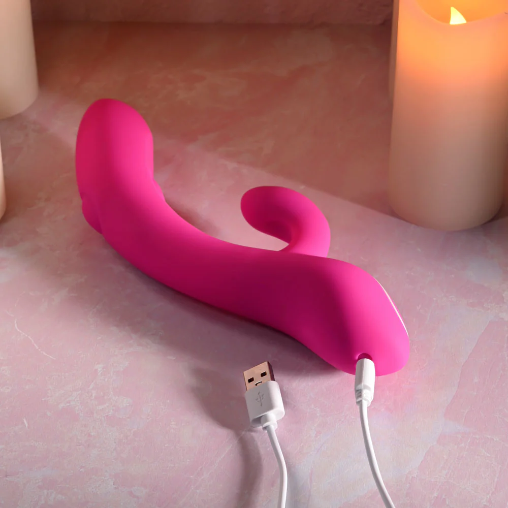 Evolved G-TAPPER - Pink USB Rechargeable Rabbit Vibrator - Image 9