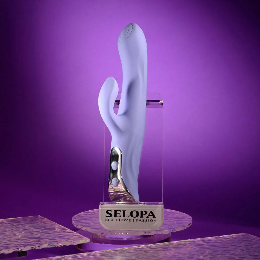 Evolved LAVENDER LOVE - Purple 23.3 cm USB Rechargeable Rabbit Vibrator - Image 2