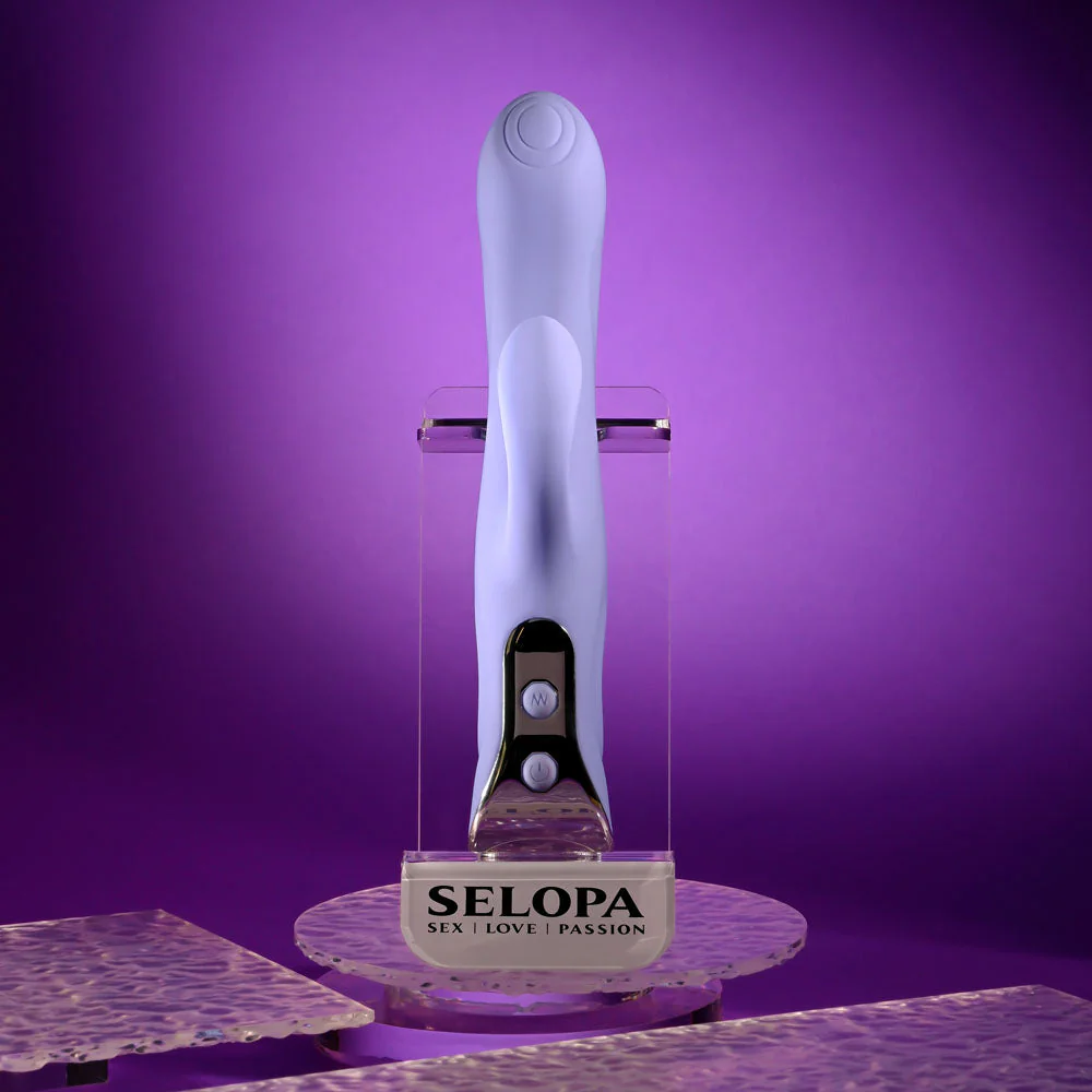 Evolved LAVENDER LOVE - Purple 23.3 cm USB Rechargeable Rabbit Vibrator - Image 5